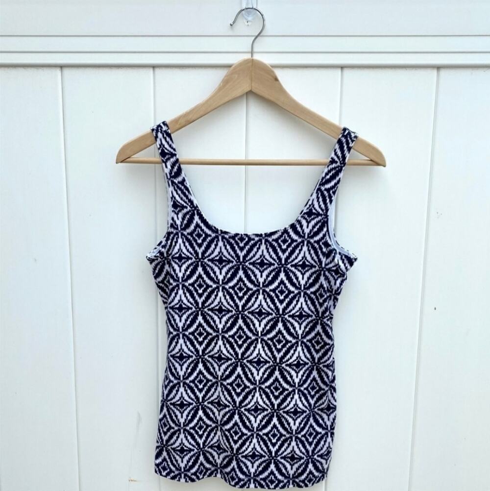 Banana Republic Geometric Print Scoop Neck Tank